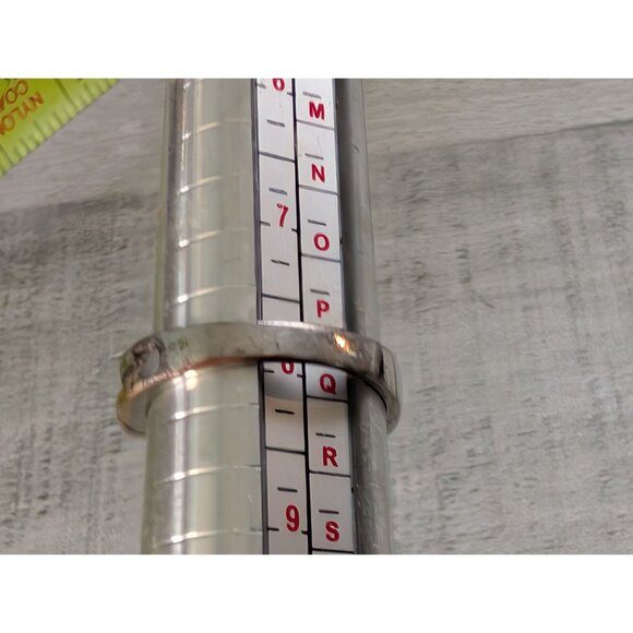 Silver & Gold Twist Engagement Ring With Clear Round CZ Size 7.5 - Picture 4 of 4